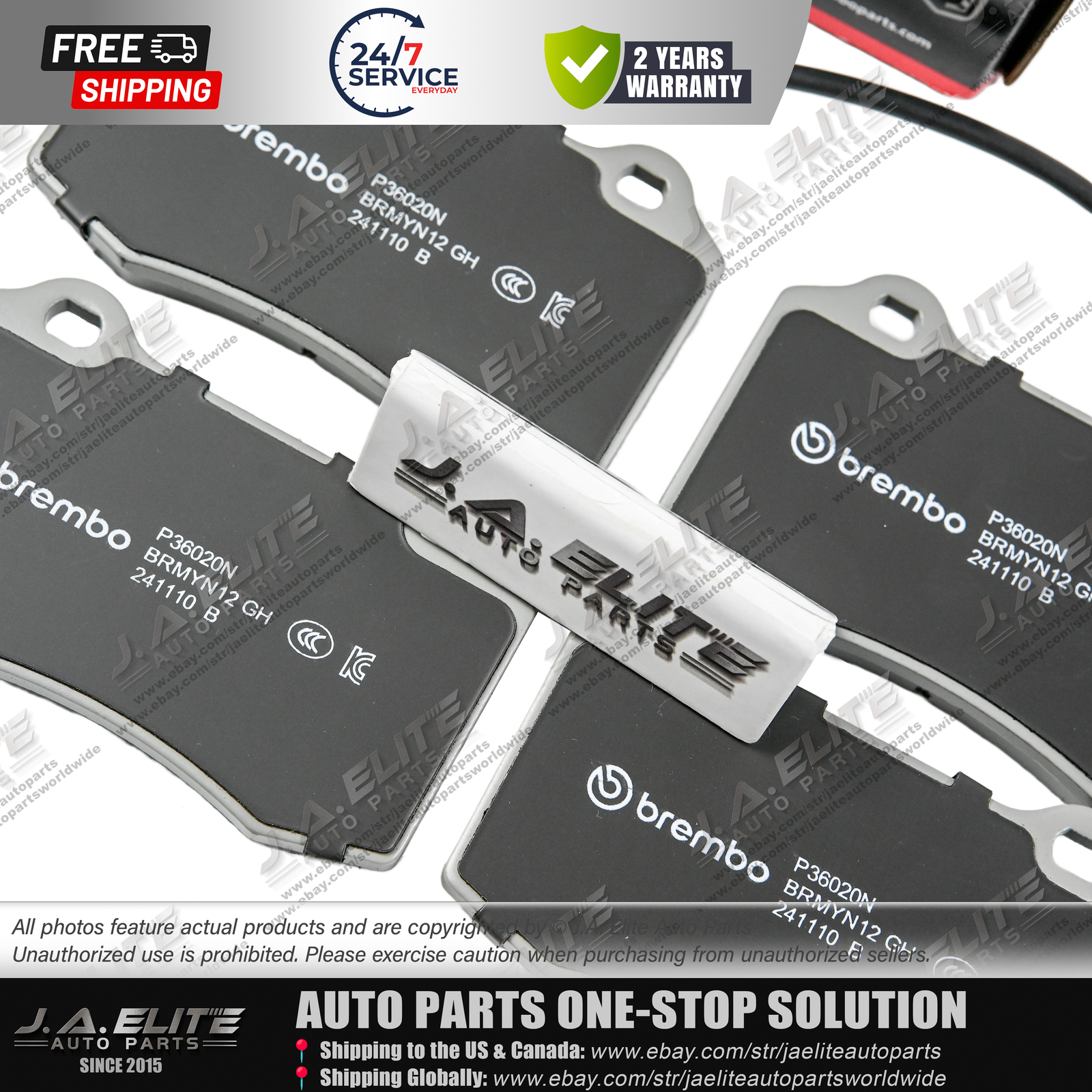 Genuine Brembo Rear Brake Pads Set for Maserati Ghibli Quattroporte,673010325/19