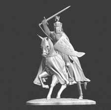 Northern Crusades Miniatures Medieval King w crested helmet 28 32 35 40 54mm