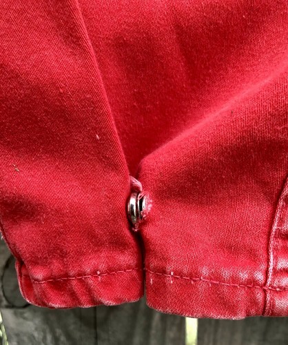 Vtg 1940s WALLS Master Made Texas Red Denim Oil Field Work Coveralls 38 - Picture 22 of 24