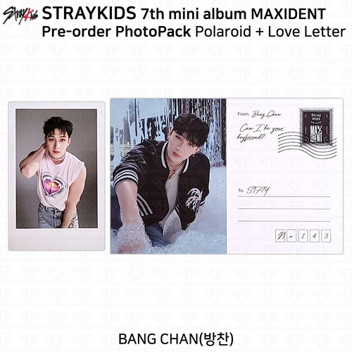 Stray Kids 7th Mini Album Maxident Pre-Order Photo Pack Polaroid Love Letter - Picture 9 of 19