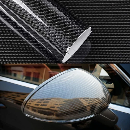 Rollo De Vinilo Para Coches Fibra De Carbono Lamina Película Pegatinas Carros US