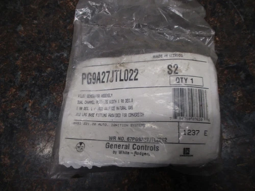 NEW White-Rodgers PG9A27JTL022 General Controls Pilot Generator Assembly