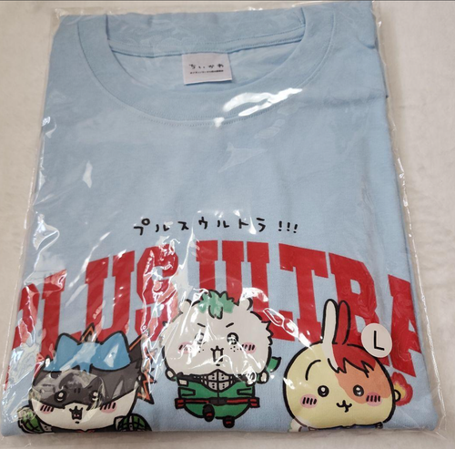 T-shirt My Hero Academia X Chiikawa - Personnages Bakugo, Midoriya, Todoroki - Taille L - Neuf Avec étiquettes