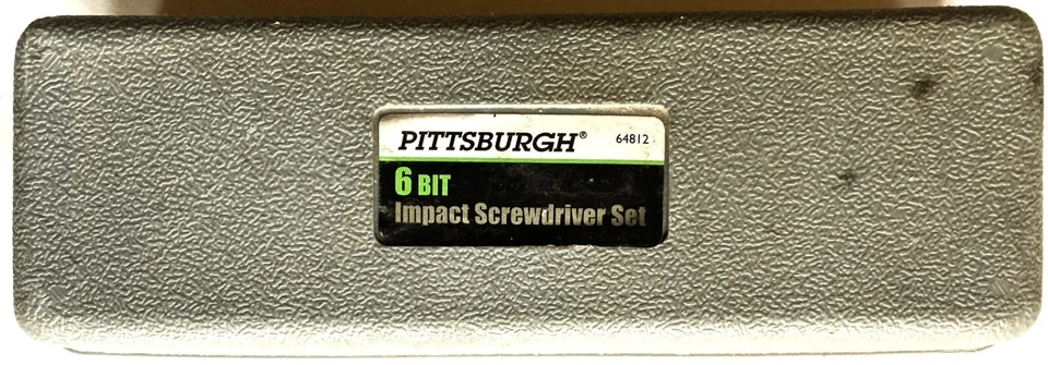 PITTSBURGH 6 Bit Impact Screwdriver Set #64812 with Organized Storage Case - Изображение 4 из 4