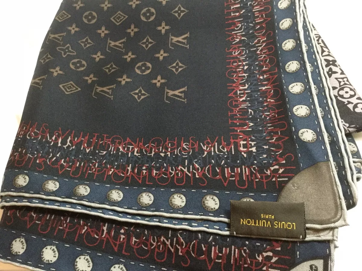 Louis Vuitton Blue Paisley Print Cotton On the Road Bandana Scarf Louis  Vuitton | The Luxury Closet