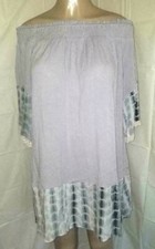Kori America Gray Tie Dye Boho Dress Medium