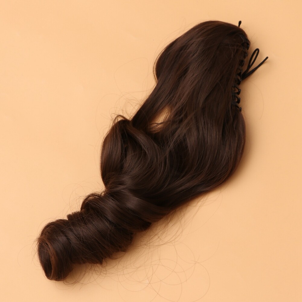 1pc Long Curly Synthetic Hair Wig Jaws Clamp Claw Curl Ponytails Hair