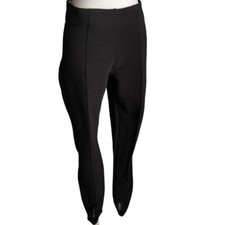 Vintage 90s Black Supre High Waisted Stirrup Leggings Size M Ribbed Stretch