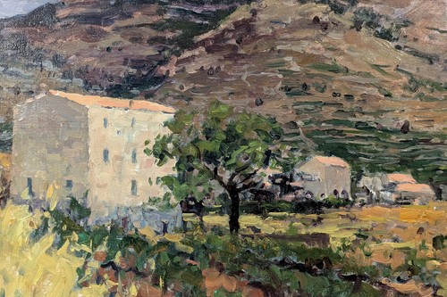Jean FRANCOIS 1903-1977 Ölgemälde SIGNIERT dat. 1959 Landschaft SÜD FRANKREICH - Afbeelding 4 van 11