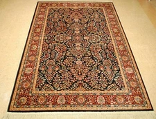 GREAT SIZE AUTHENTIC AMERICAN KARASTAN NAVY SAROUK PATTERN#700/791 RUG 5'9" X 9'