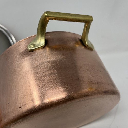 Paul Revere Limited Edition Copper 2 Quart Casserole Pan W/Lid Brass Handle - Picture 10 of 22