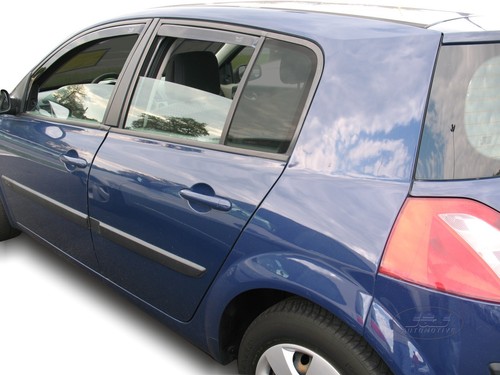 Wind Deflectors Fits Renault Megane Mk2 2002-2008 4-Pcs Set Tinted Heko - Picture 4 of 7