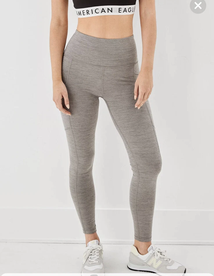 American Eagle The Everything Pocket Leggings Highest Waist Gray Women’s  Size S