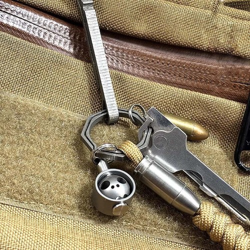 EDC Knife Lanyard Bead PEI Titanium Necklace Paracord Pendant Bracelet Making - Picture 7 of 21