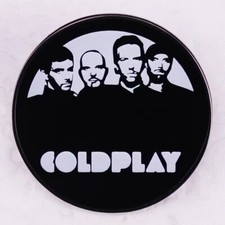 BRITISH ROCK BAND "COLDPLAY" LAPEL PIN....