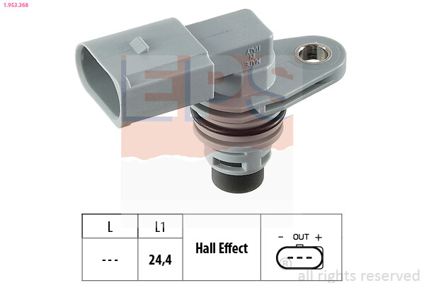 1.953.368 EPS Sensor, camshaft position for AUDI,BENTLEY,PORSCHE,SEAT,SKODA,VW