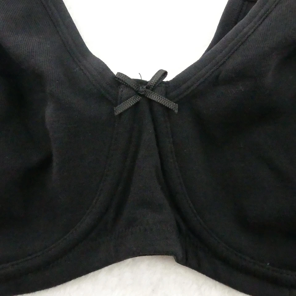Sujetador Fruit Of The Loom para mujer 40C negro con aros apto para mí mezcla de algodón FT813 Foto 4 de 4