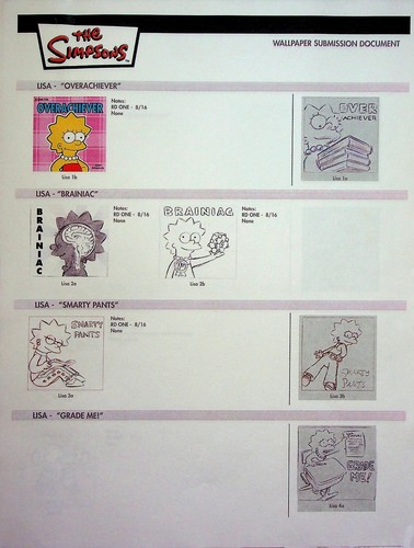 Simpsons 2009 - Original Copy Wallpaper Document Layout - 7 Page Style Guide