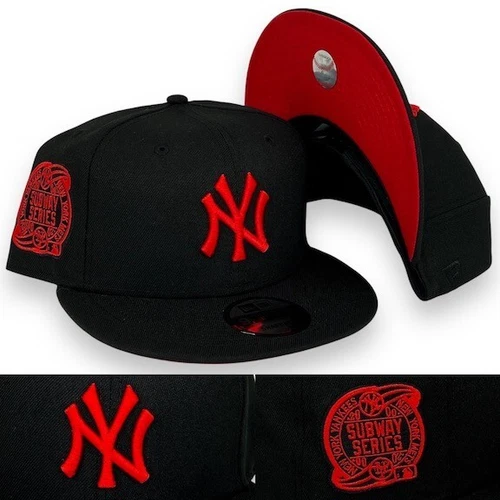 NY Yankees 9FIFTY 2000SS Adjustable Snapback New Era Cap - Black - Red - NWT