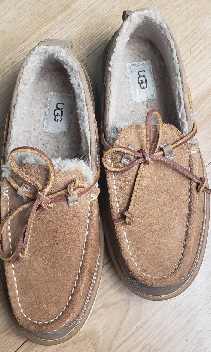 【UGG】M DEX (CHESTNUT) Mens Ugg Dex Slip On Wool Lined Loafer Water Resistant