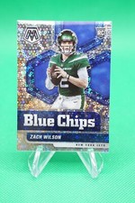 2021 Mosaic Blue Chips No Huddle Silver #2 Zach Wilson New York Jets BG6