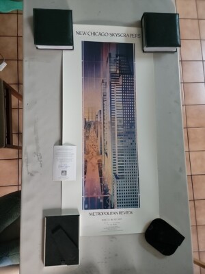 Metropolitan Review, Chicago Title & Trust Tower Poster Lithograph Architecture
