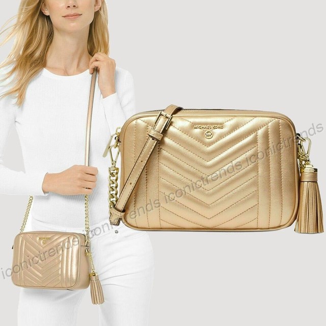 michael kors quilted camera bag