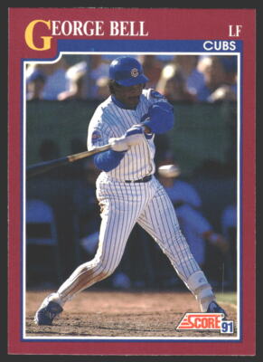 George Bell #13T 1991 Score Rookie & Traded Chicago Cubs | eBay