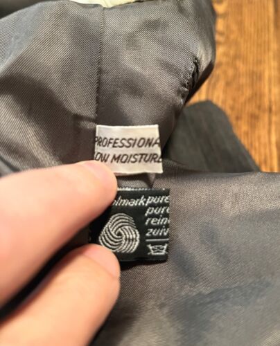 Blazer vintage Yves Saint Laurent cappotto sportivo lana medio 42 grigio tuta gessata - Foto 6 di 6