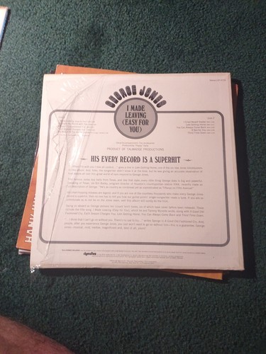 George Jones I Made Leaving Easy For You LP VG+ - Picture 3 of 7