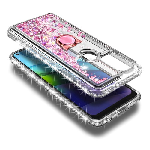 For Motorola Moto G Stylus 5G 2021, Glitter Phone Case + Luxury Lanyard - Photo 16 sur 24