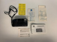 Minolta Panorama Zoom 28 Black Point  Shoot 35mm Film Camera FOR PARTS 