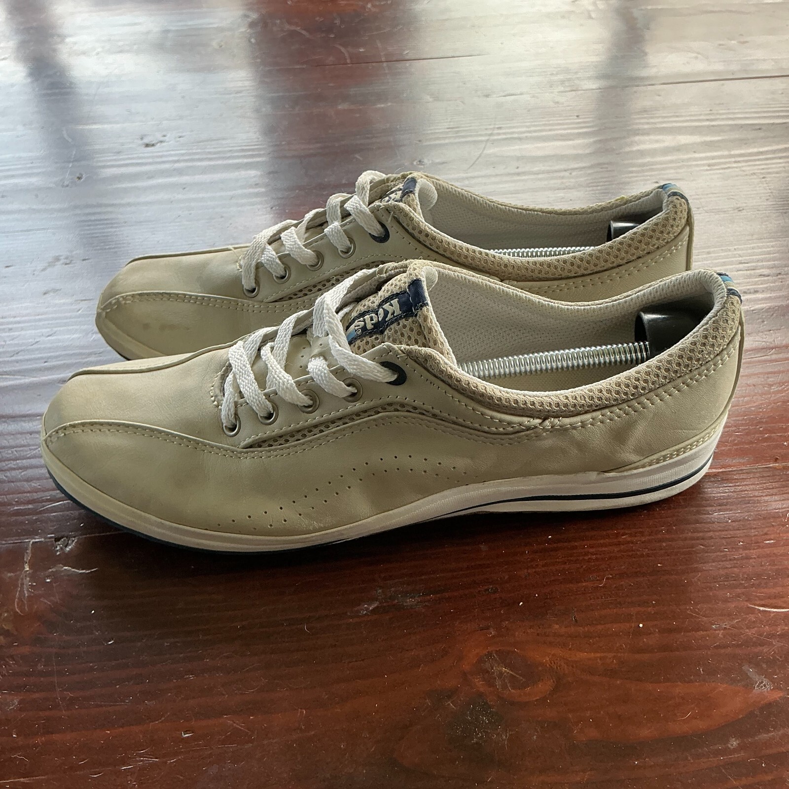 SAOLA Sneakers Keds Spirit Oxford donna 10 beige pelle suola gomma stringate WH 14169M