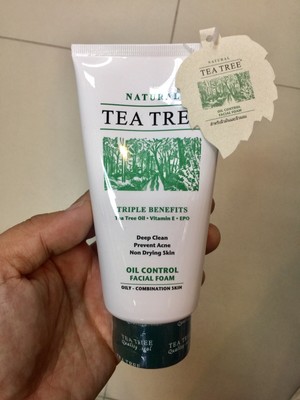 tea tree facial foam