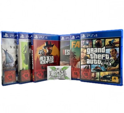    PlayStation 4 PS4 USK18 FarCry, GTA V, RDR II, Killzone, CoD, Last of Us   