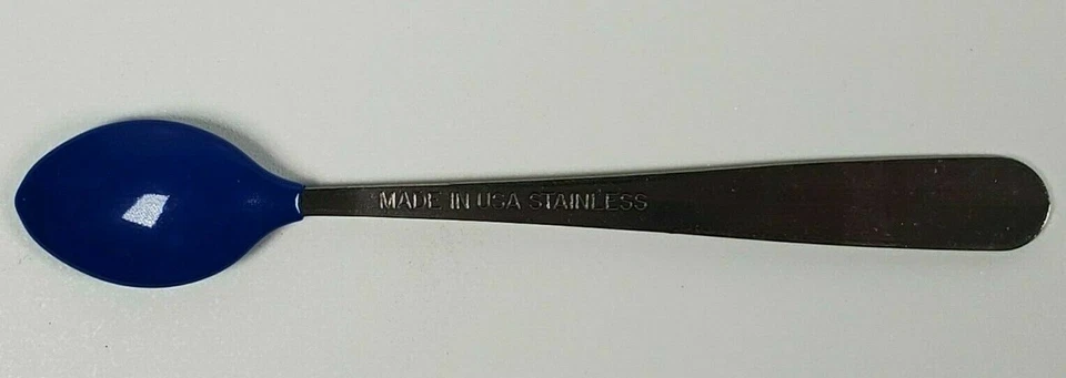 GERBER лот из 12 детских ложек мягкий наконечник укус сделано в США из нержавеющей стали синий младенца новый - Изображение 3 из 4