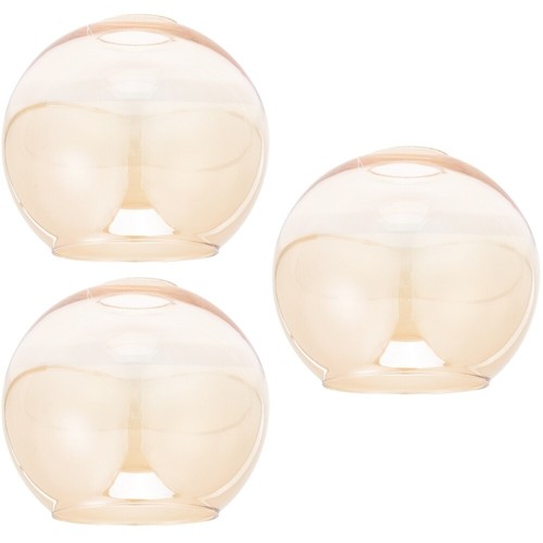Set of 3 Glass Lampshade Handblown Replacement Globe Light Cover - Picture 4 of 12