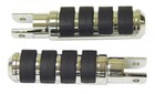Chrome Female Mount Anti Vibe Footpegs For Harley Chopper Dyna Softail 24067