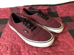 burgundy vans low top