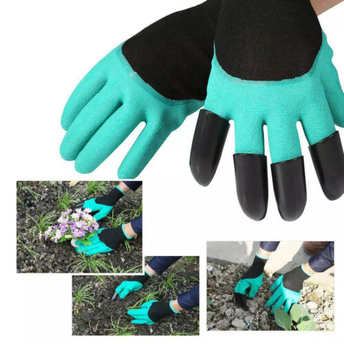Garden Genie Gloves for Gardening With Fingertips Claws Fit For Digging