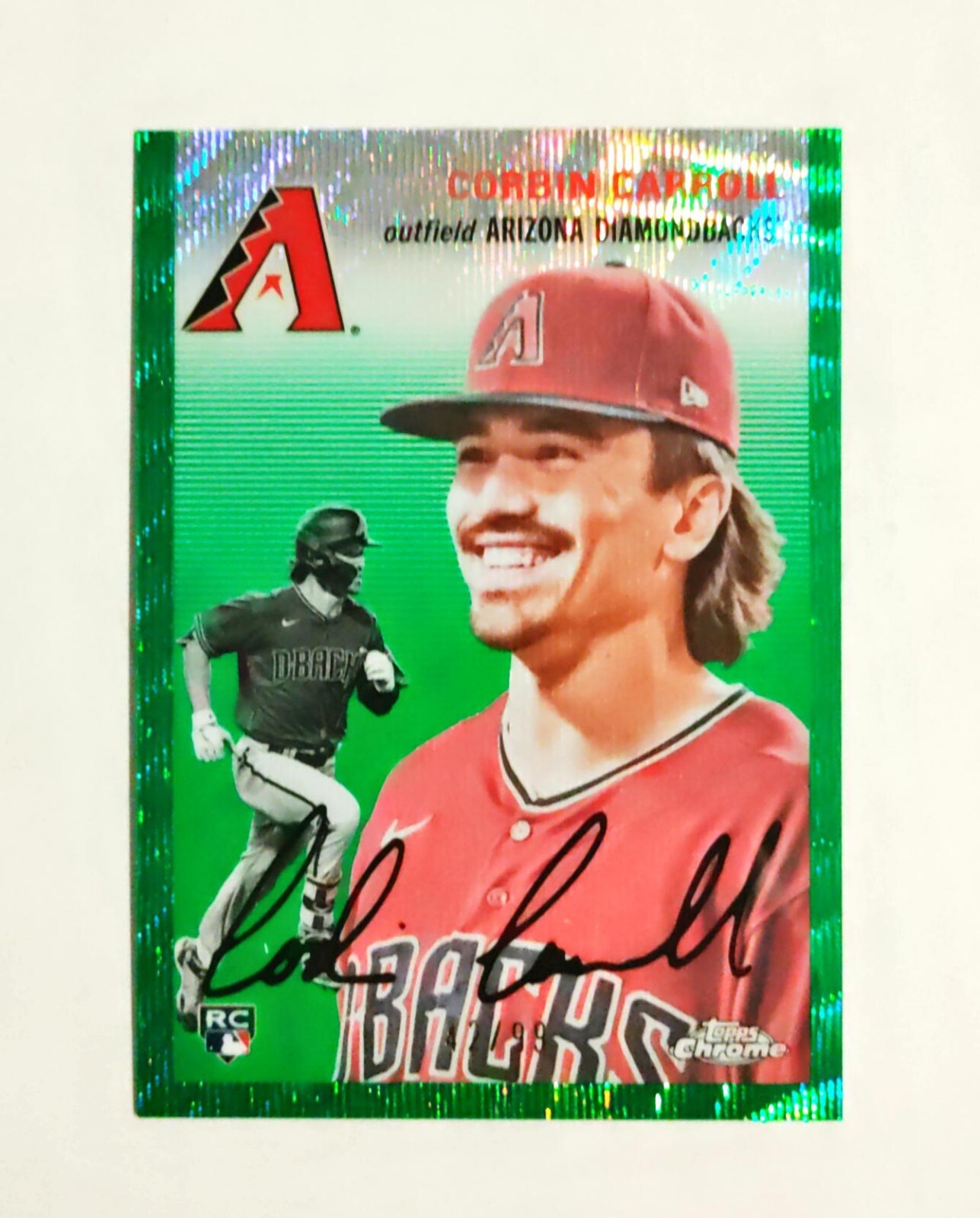 Corbin Carroll PSA 9 2023 Topps Chrome Platinum #350 GREEN Wv REFRACTOR 42/99 z1