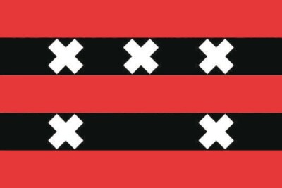 Fahne Flagge Ouder-Amstel (Niederlande) 20 x 30 cm Bootsflagge Premiumqualität