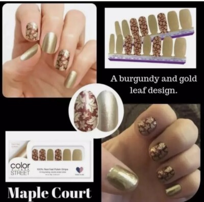 Color Street Nail Strips * MAPLE COURT * Retired New
