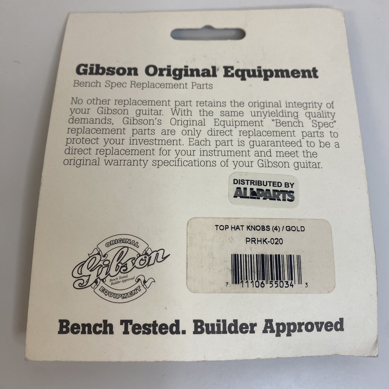 Gibson Gold Top Hat Knobs Lot of 4 PRHK020 eBay