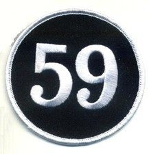 Patch Iron-On Ton Up 59 Des Garçons Big Daddy Café Racer Rockers UK