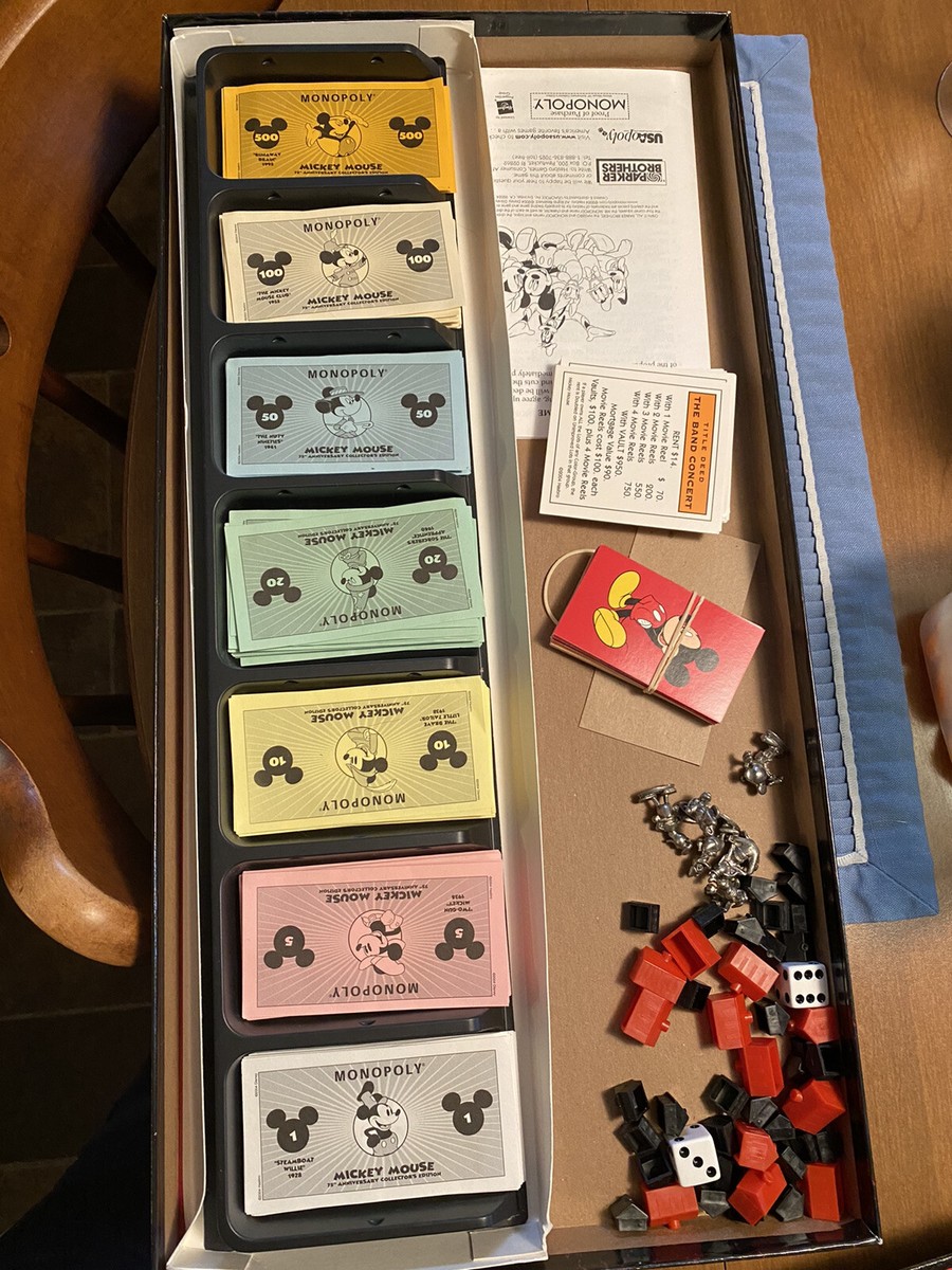 Mickey Mouse 75th Anniversary Monopoly Game Collectors