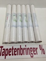Papiertapete Rasch 6 X 232103 (6Rollen) Kindertapete Sterne Beige Creme Glanz
