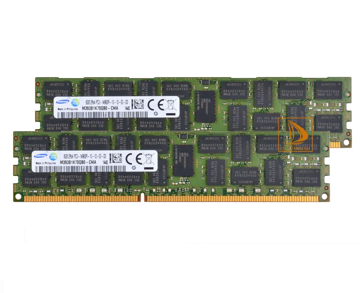 Samsung 16GB 2X 8GB 2RX4 PC3-14900R DDR3-1866Mhz ECC REG Server