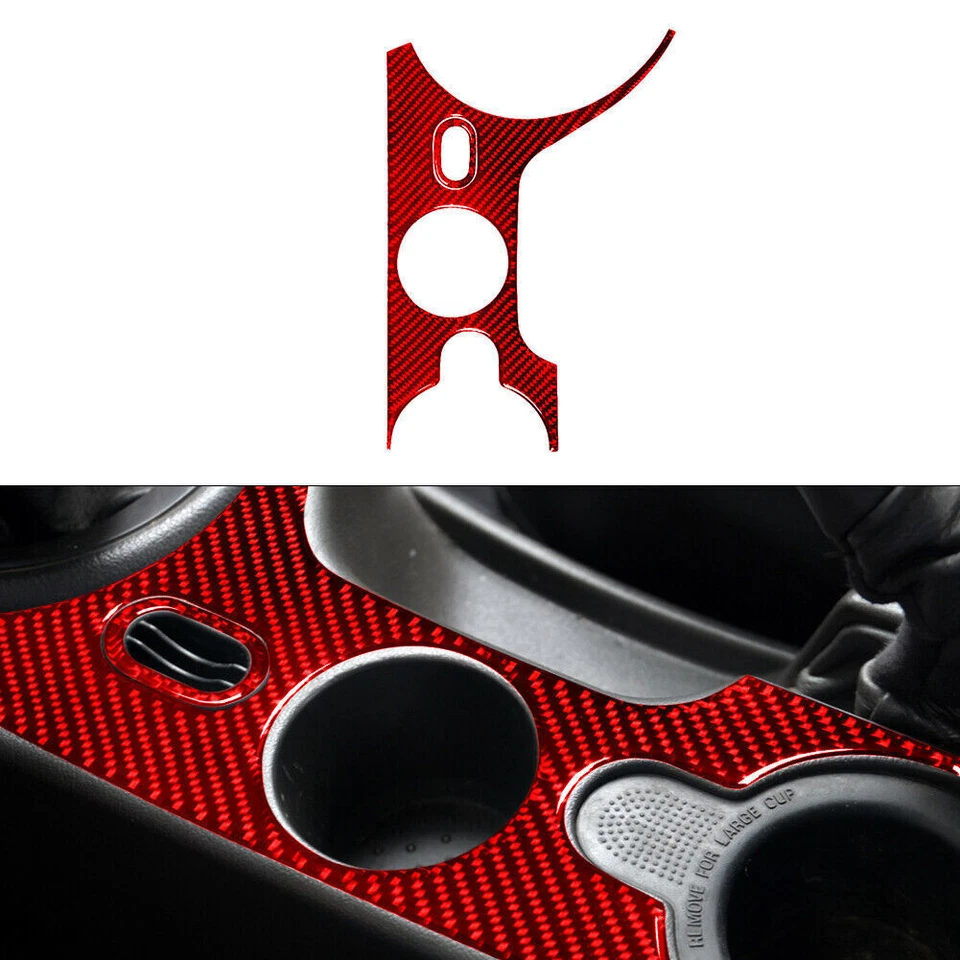 27x Kit Completo de Acabamento de Tampa de Fibra de Carbono Vermelha para Ford Mustang Conversível 01-04 - Imagem 3 de 4