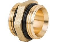 Doppelnippel 6-Kant 1'' Ag X 1'' Ag Messing Blank